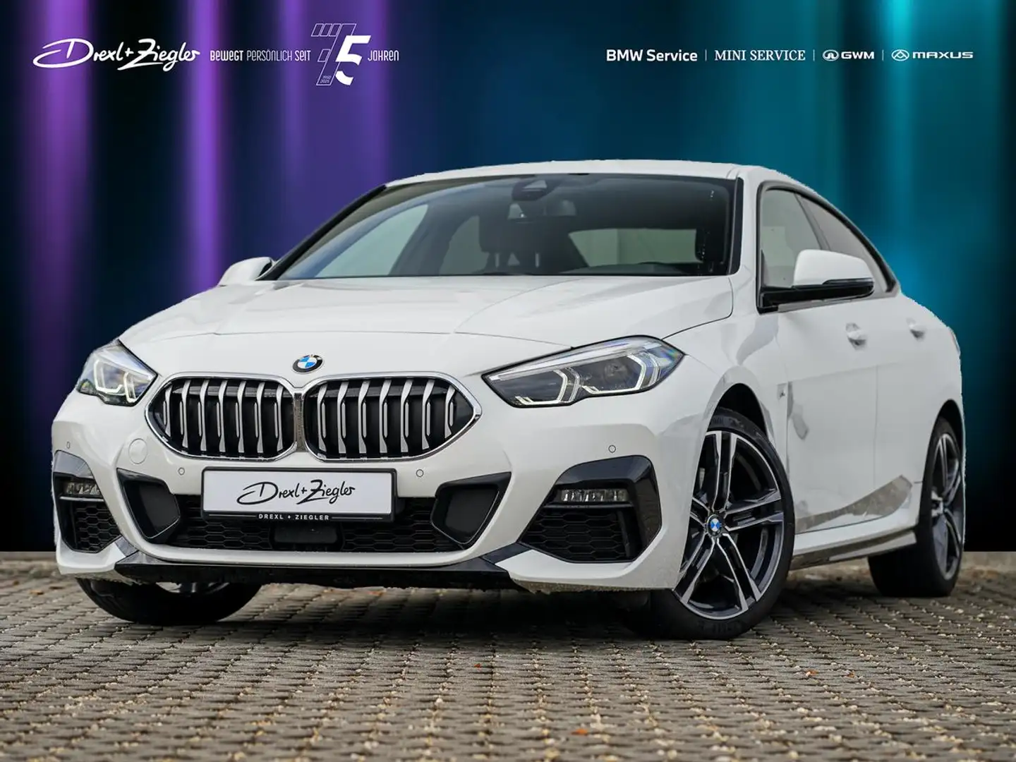 BMW 218 218i Gran Coupe M-Sport LiveCockProf SHZ S-Glas Bianco - 1