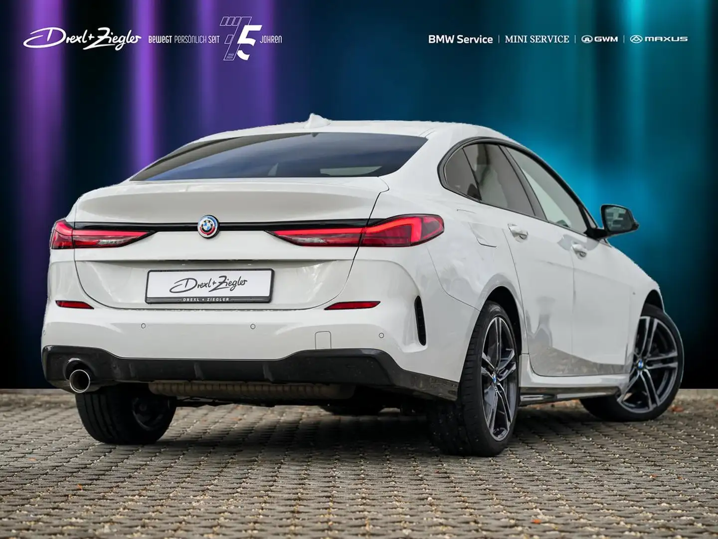 BMW 218 218i Gran Coupe M-Sport LiveCockProf SHZ S-Glas Bianco - 2