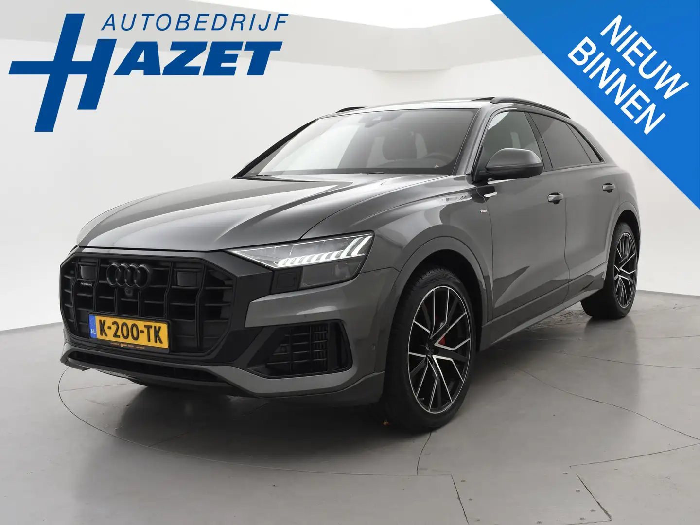 Audi Q8 55 TFSI 3.0 V6T 340 PK + B&O | NACHTZICHT | TV | T Gris - 1