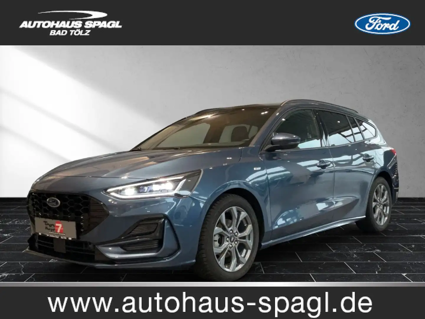 Ford Focus ST-Line Bluetooth Navi LED Klima el. Fenster Blauw - 1