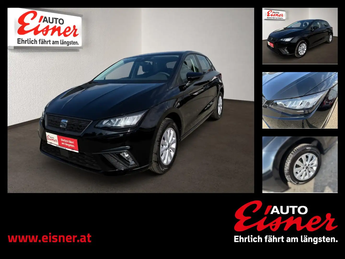 SEAT Ibiza 1.0 TSI Reference 15'' Aluräder Schwarz - 1