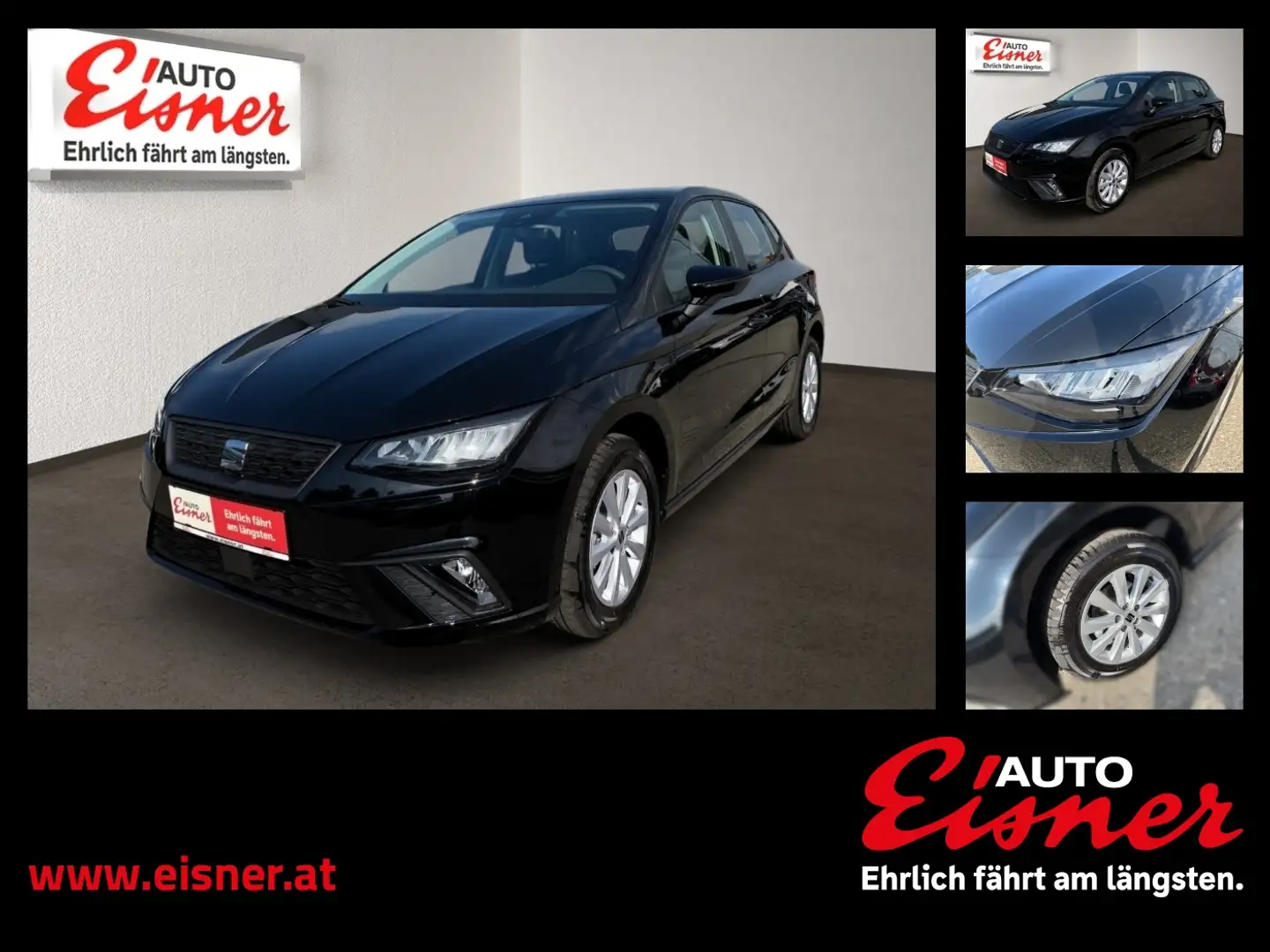 SEAT Ibiza 1.0 TSI Reference 15'' Aluräder Schwarz - 1