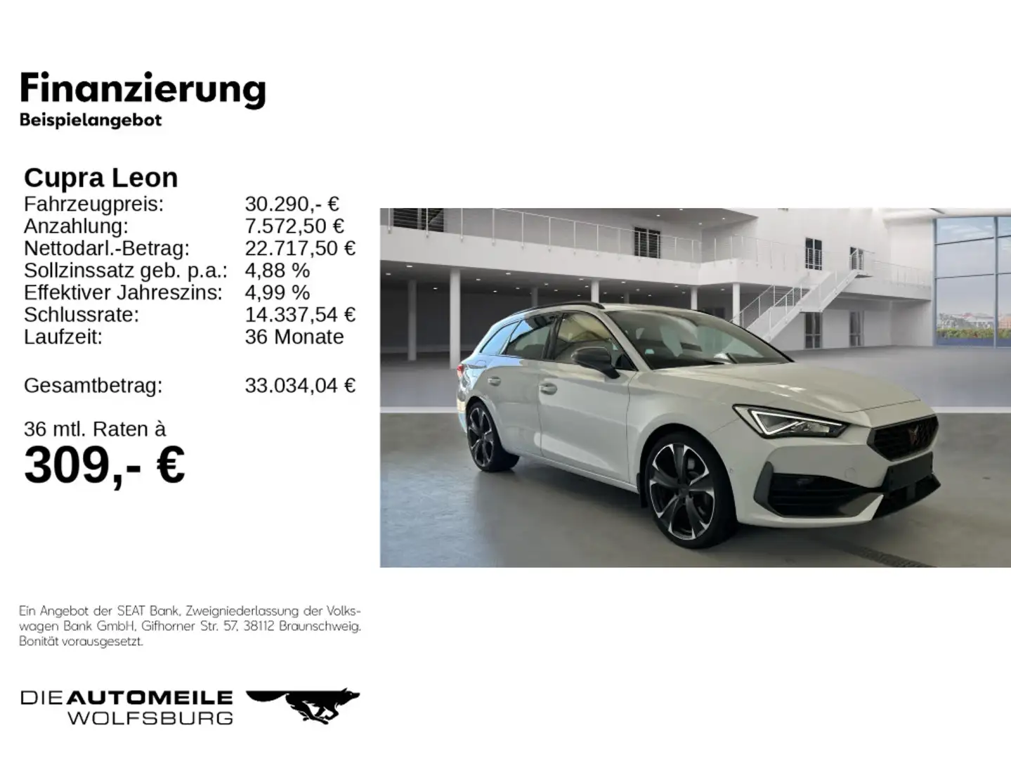 CUPRA Leon ST 1.4TSI Hybrid DSG VZ AHK/LED/SITZHZ Weiß - 2