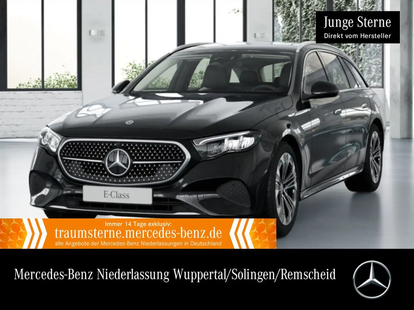 Mercedes-Benz E 300 e T Hybrid Avantgarde Distr. LED AHK Kamera Schwarz - 1