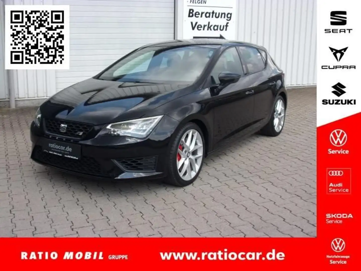 SEAT Leon LEON 2.0 TSI CUPRA-280 NAVI VOLL-LED ALCANTARA Zwart - 1