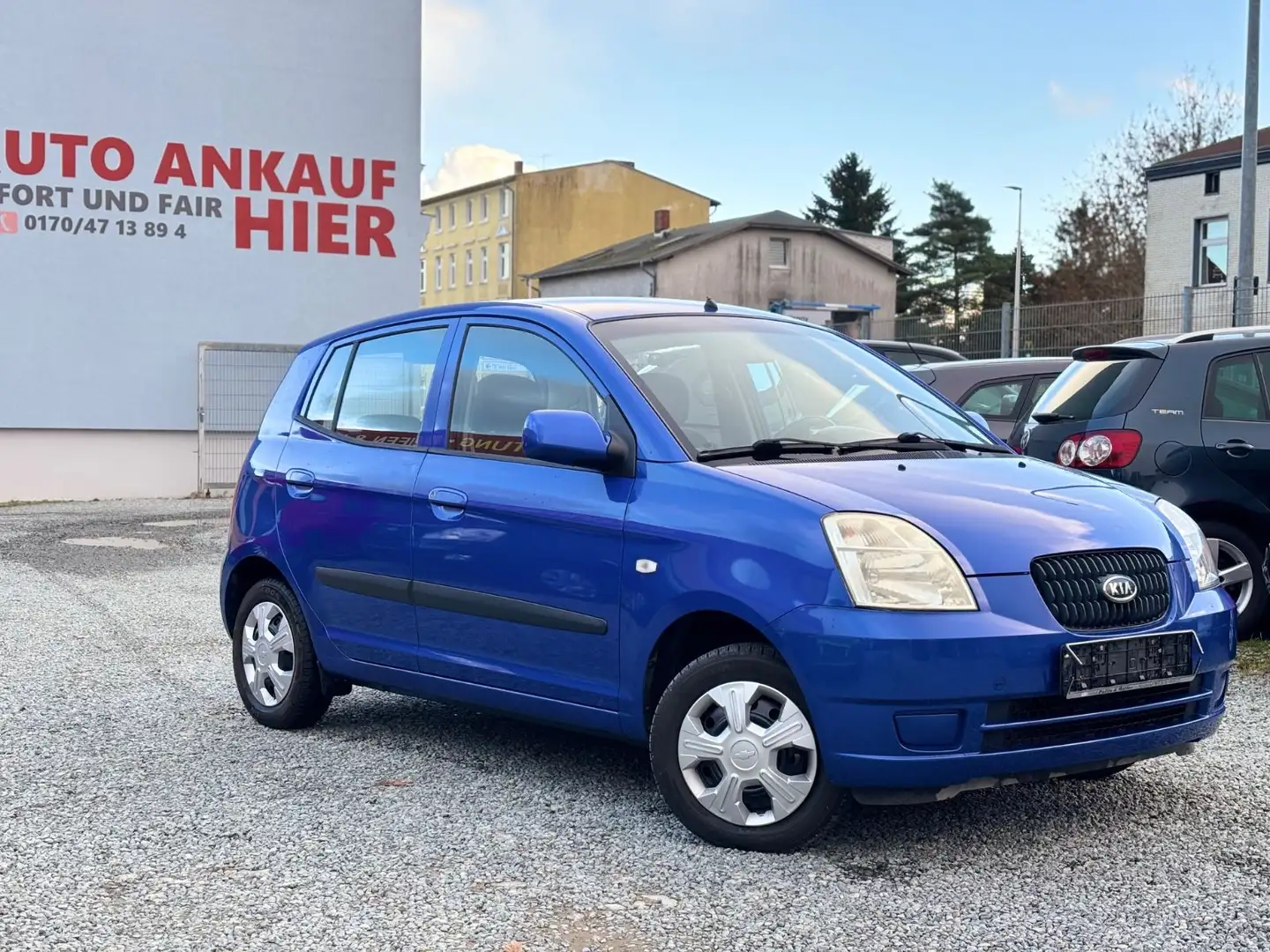 Kia Picanto 1.1 ERST 90863km, 2-Hand,Allwetterreifen Blau - 2