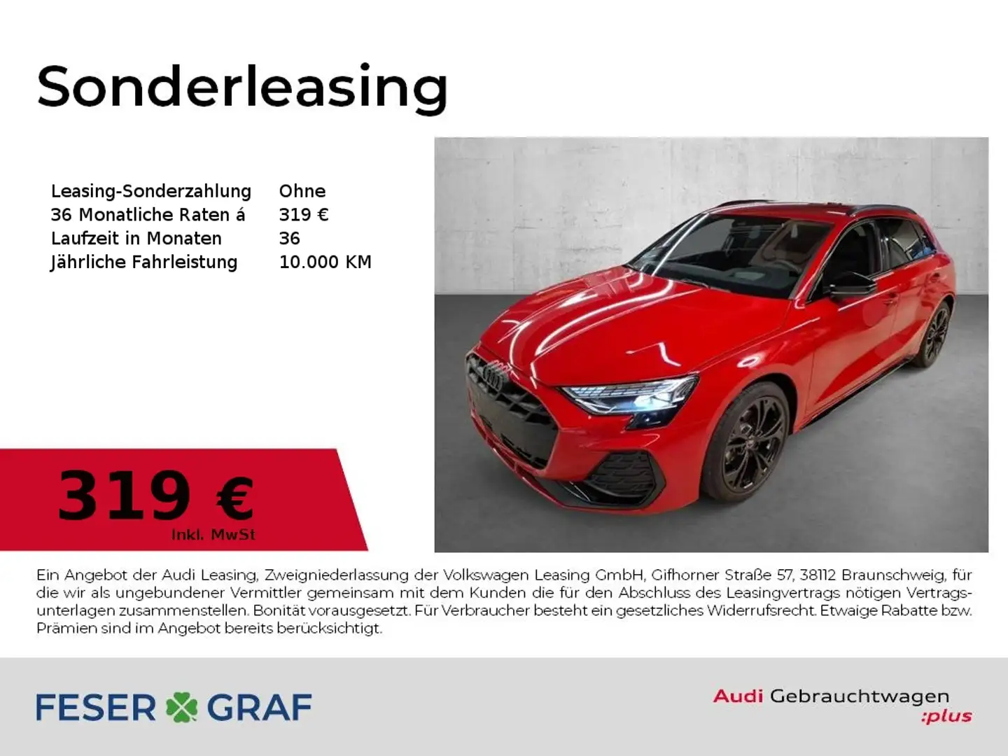 Audi A3 35 TFSI - S line - SONOS - KAMERA Rot - 1