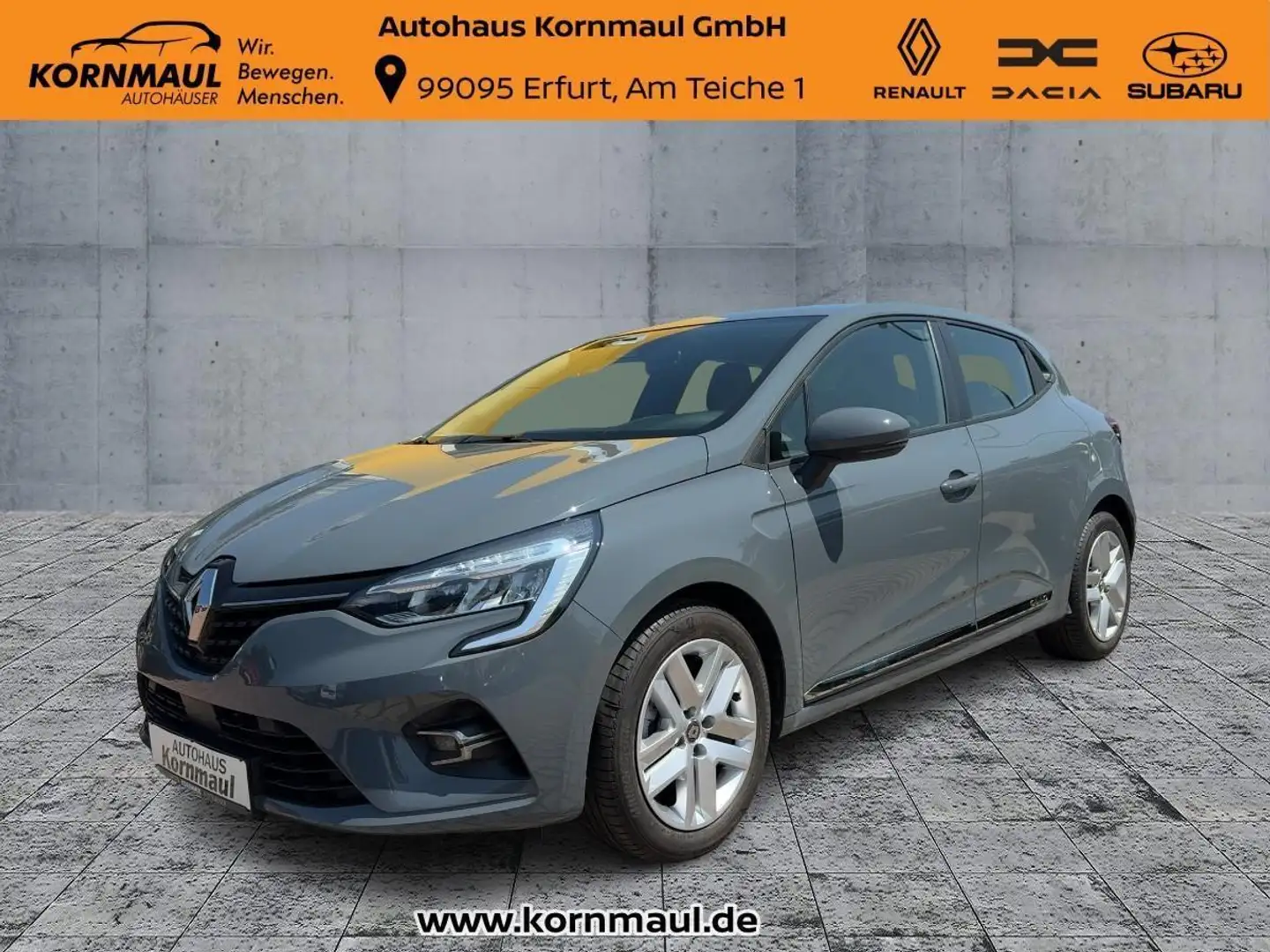 Renault Clio BUSINESS EDITION 1.0 SCe 75 PS Navi, Einparhilfe h Grijs - 1