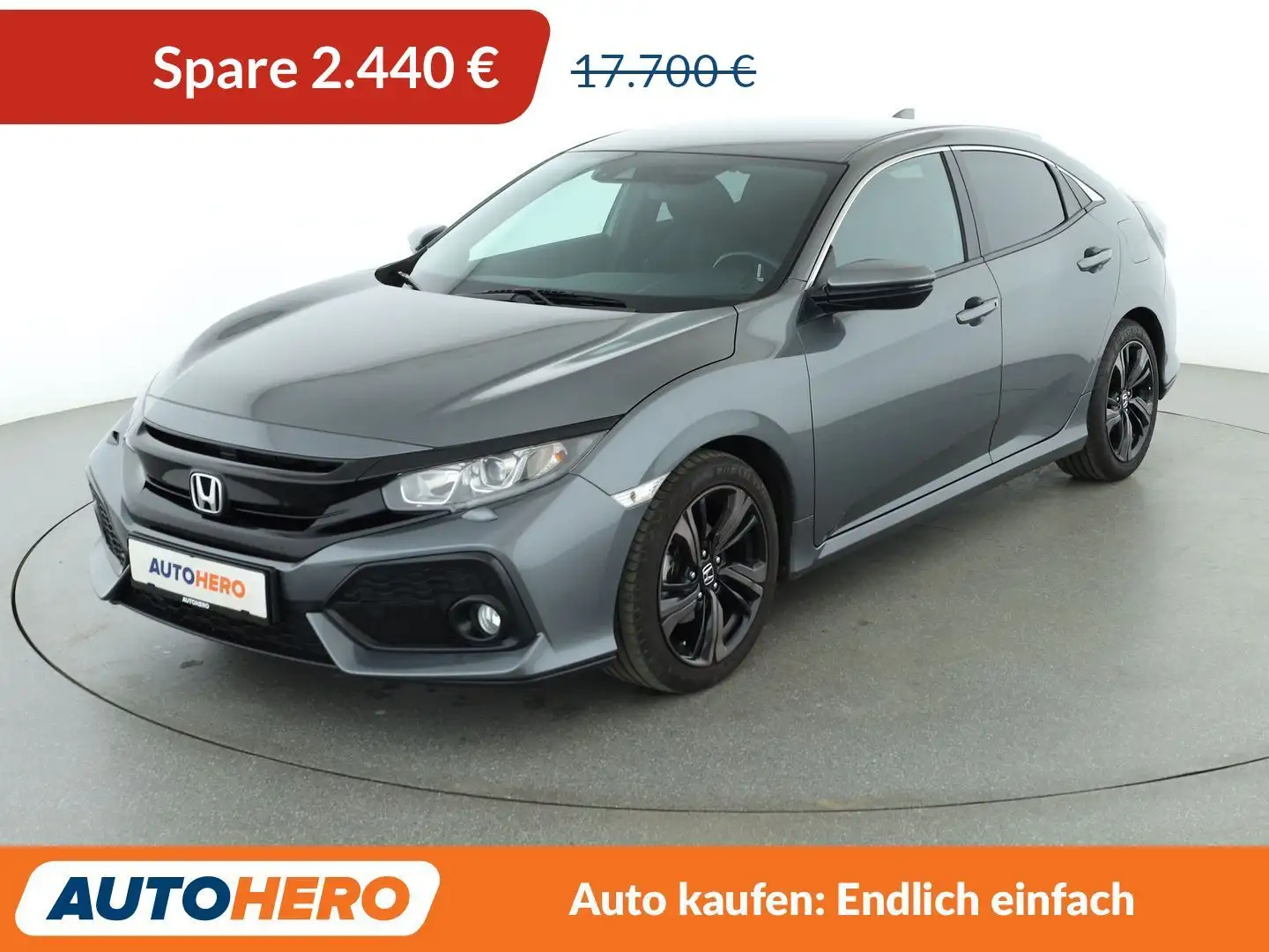 Honda Civic 1.0 VTEC Elegance*NAVI*ACC*CAM*SPUR*PDC*SHZ* Grau - 1