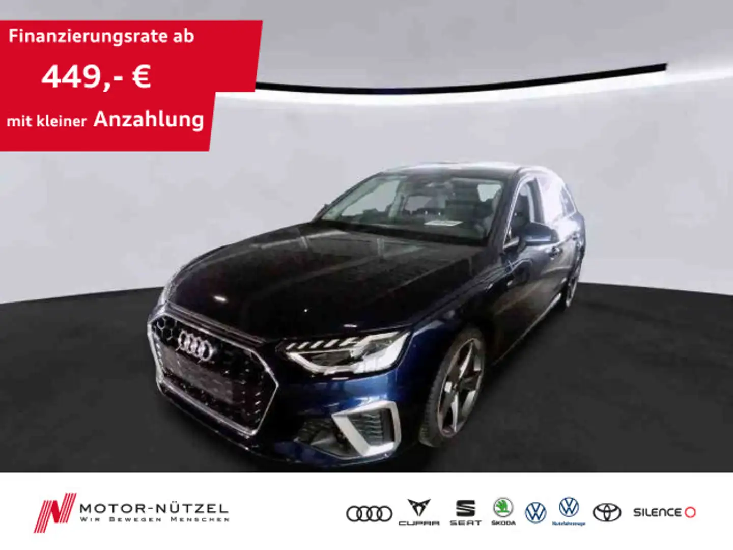 Audi A4 40 TFSI S-TR S-LINE LED+NAVI+AHK+ACC+VC Blau - 1