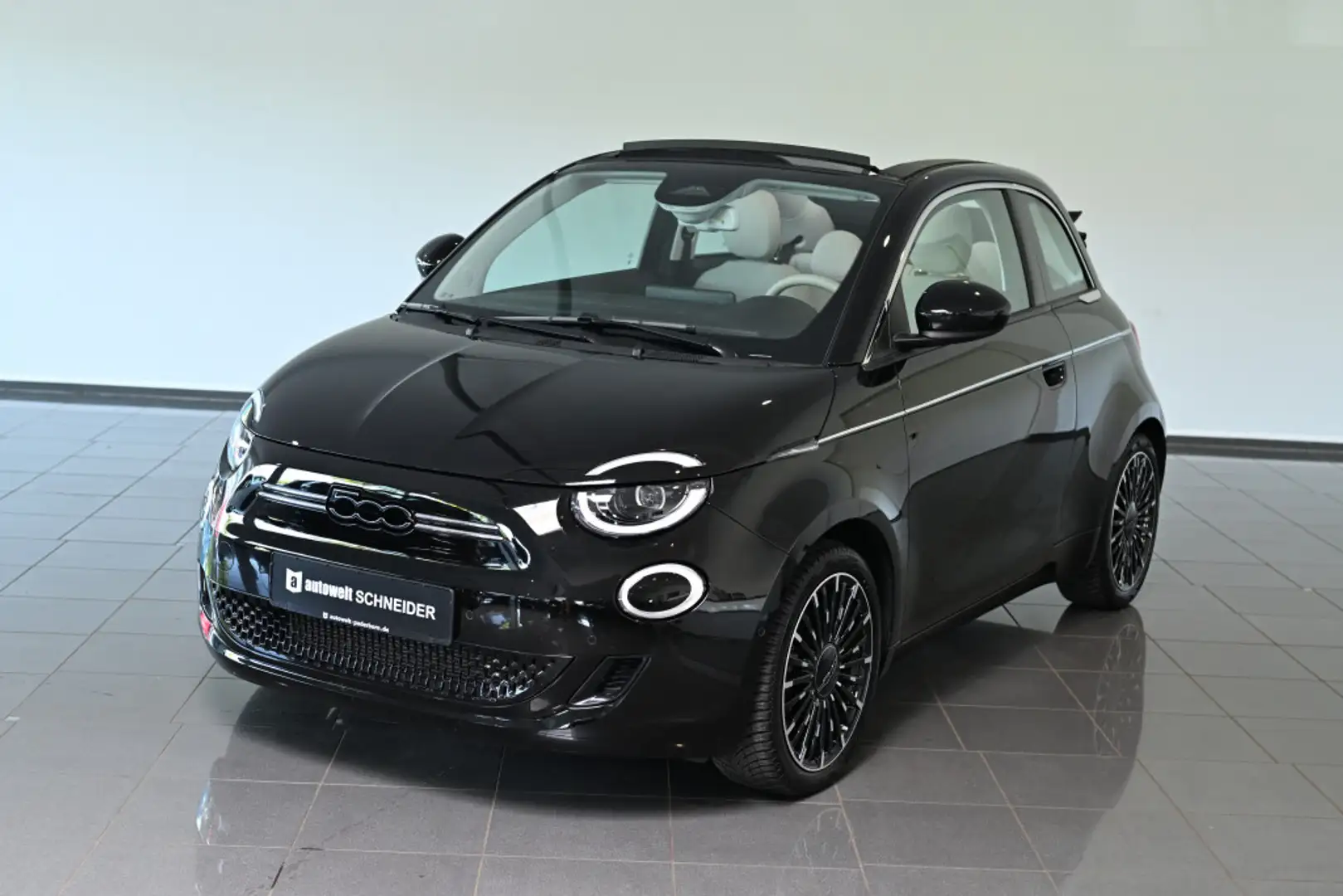Fiat 500e Cabrio La Prima by Bocelli LED Navi SHZ PDC Schwarz - 1