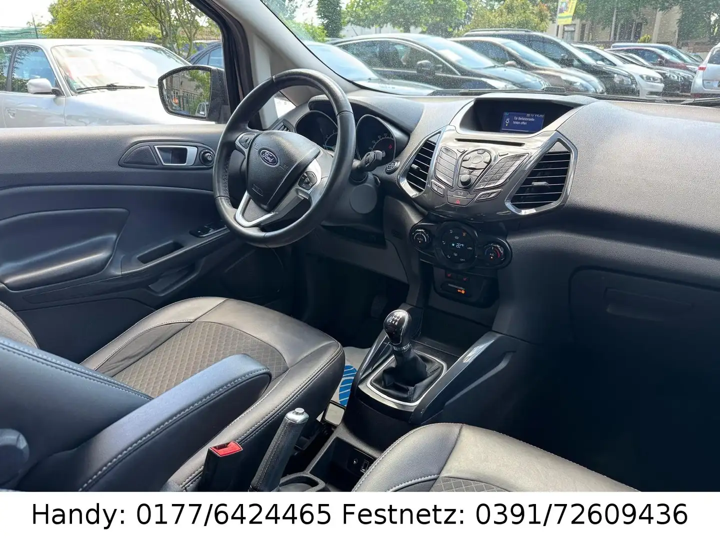 Ford EcoSport 1,0 KLIMAAUTOMATIK/LEDER/SHZ/PDC/ Zwart - 2