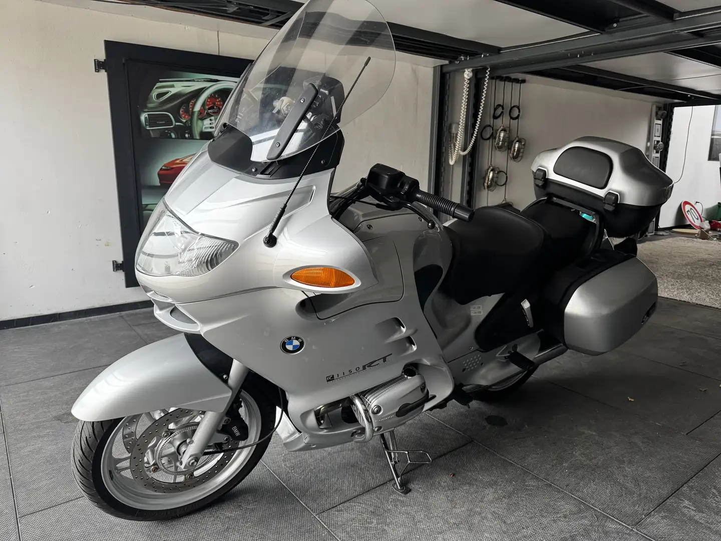 BMW R 1150 RT ABS Koller Topcase Griffhzg Radio el Scheibe Navi Argent - 2