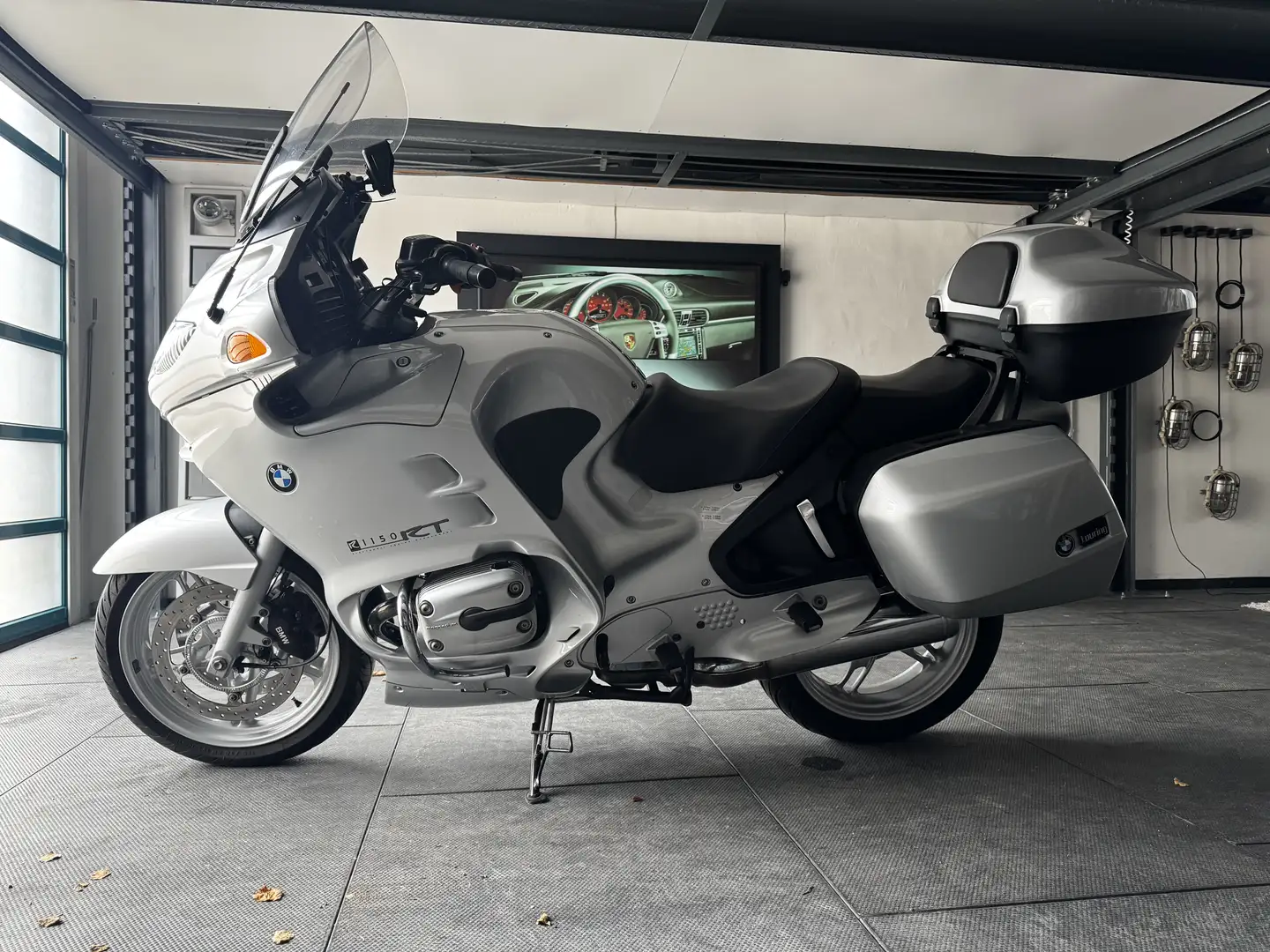 BMW R 1150 RT ABS Koller Topcase Griffhzg Radio el Scheibe Navi Argent - 1