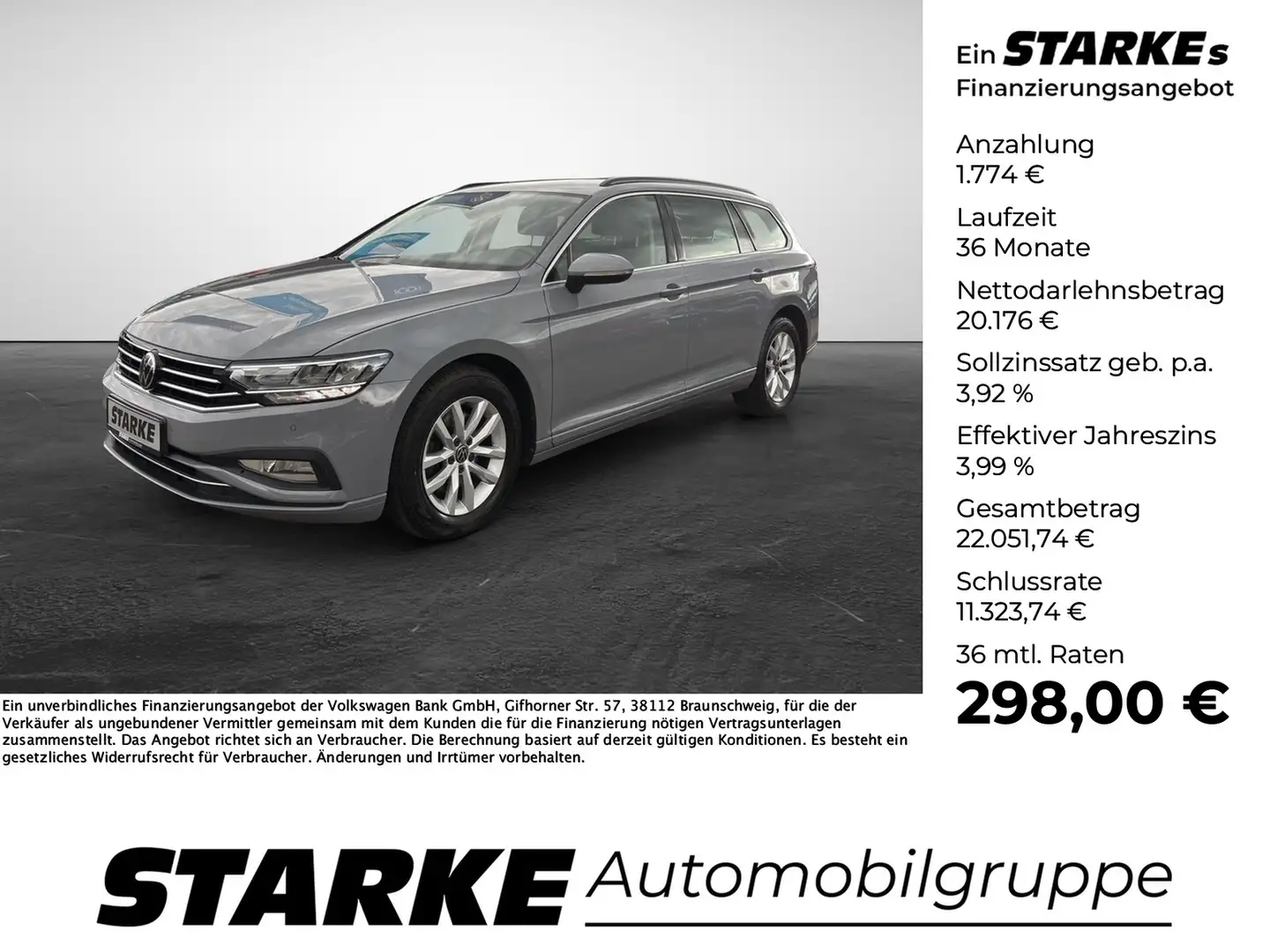 Volkswagen Passat Variant 2.0 TDI DSG Business Grau - 1