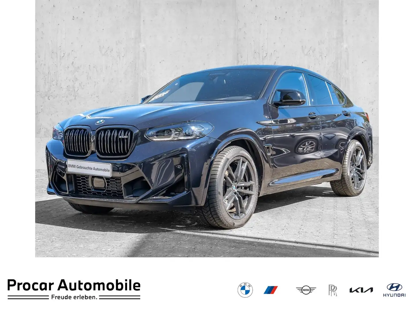 BMW X4 M Competition HuD+Pano+LED+H/K+Alarm+KZG+LHZ Schwarz - 1
