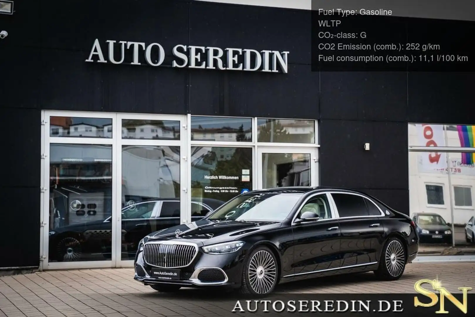Maybach S580 4M PROD 25+E-ABC+LEATHER HEADLINER Zwart - 1