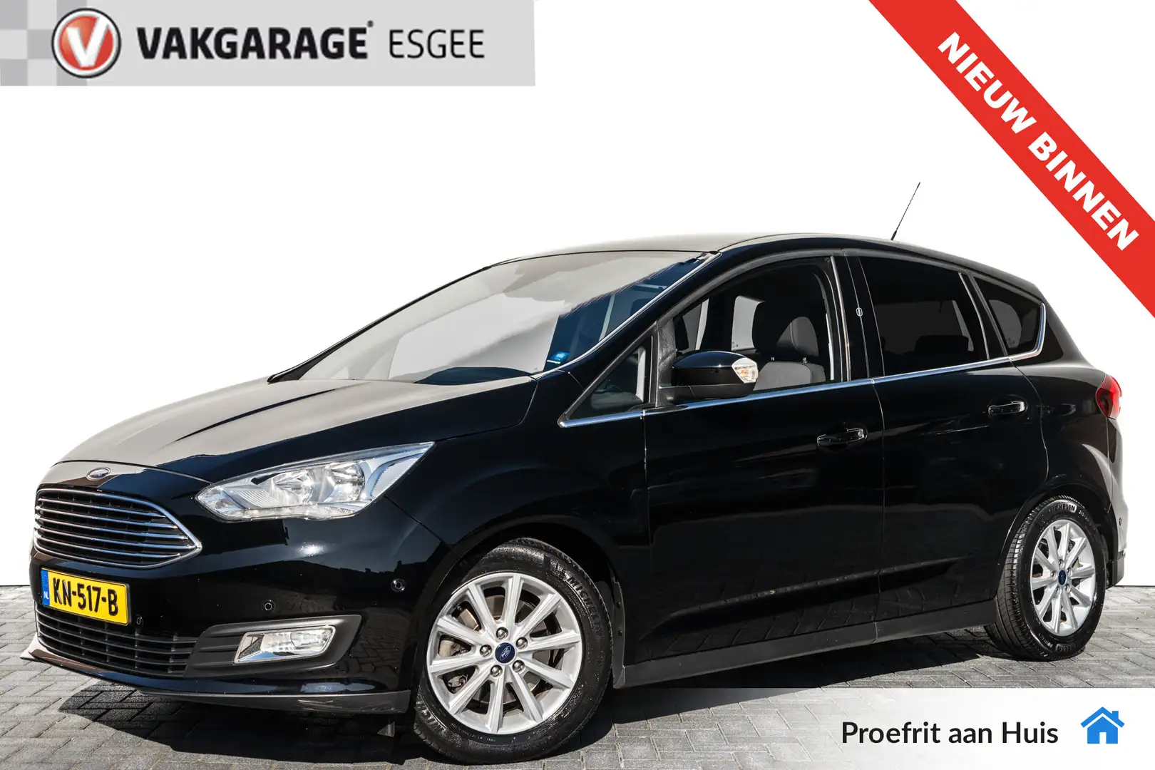 Ford C-Max 1.5 150 PK Titanium AUTOMAAT RIJKLAAR INCL: GARANT Zwart - 1