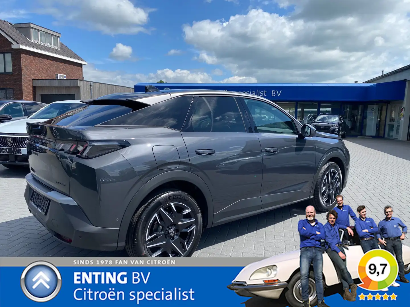 Peugeot 3008 1.2 Hybrid 145 ALLURE E-DSC-6 ADAPTIVE CRUISE AGR+ Grijs - 2