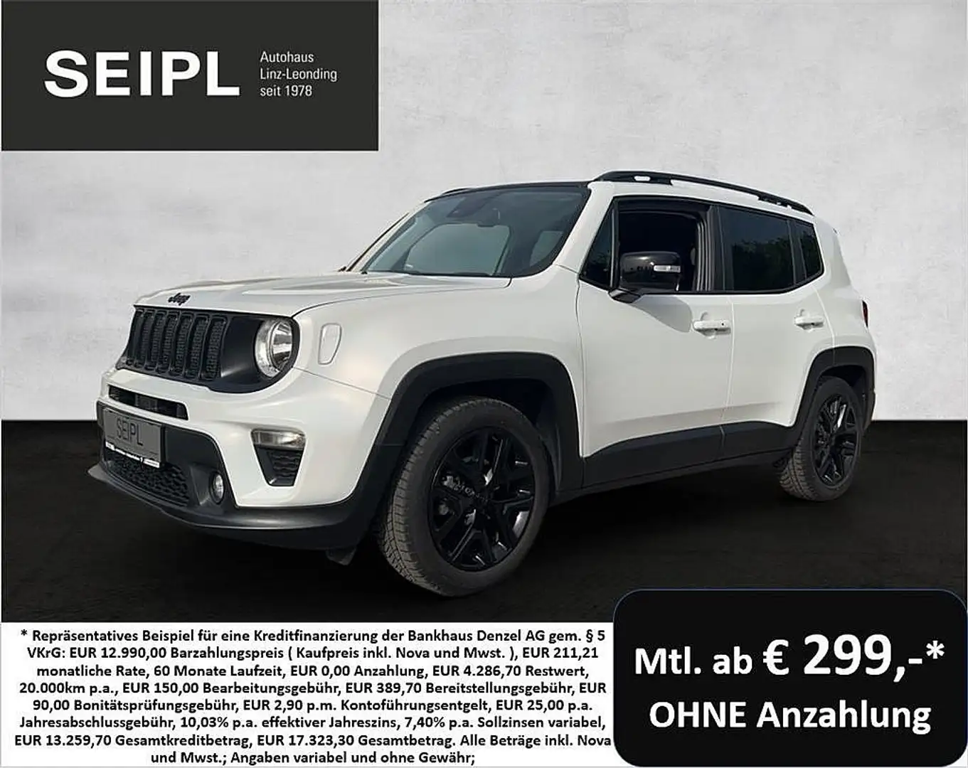 Jeep Renegade 1,0 MultiAir T3 FWD 6MT 120 Night Eagle Blau - 1