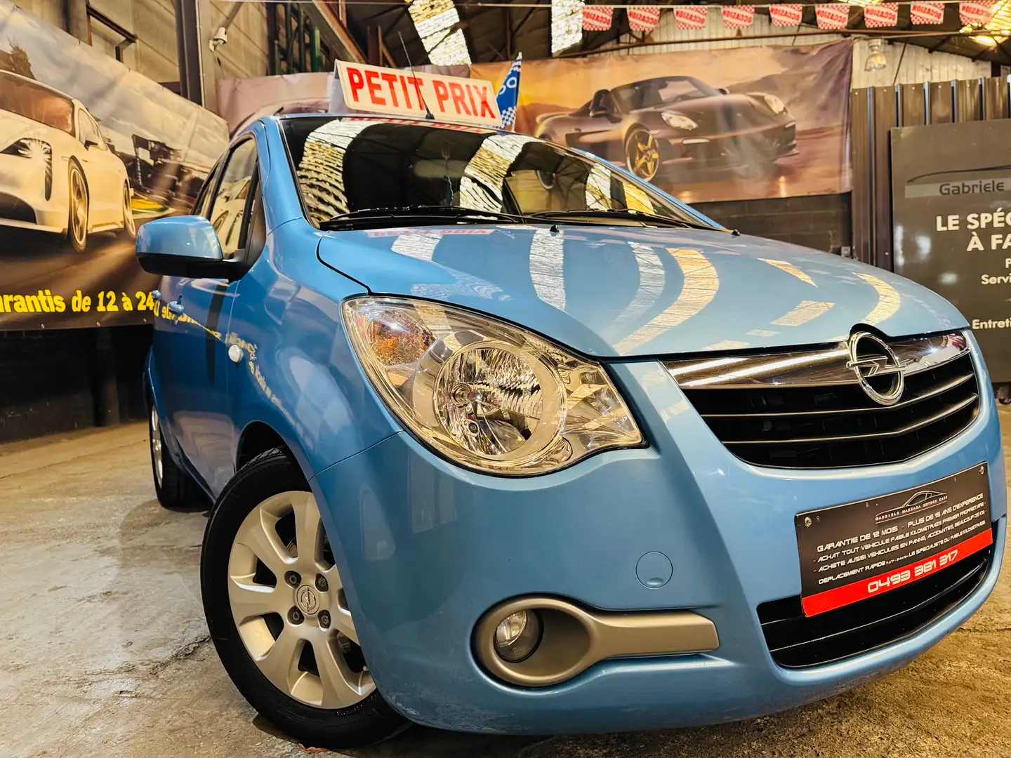 Opel Agila 1.0i Essentia / Airco / Garantie 12 Mois Azul - 2