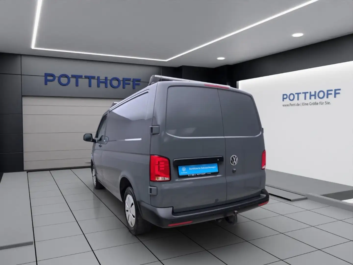 Volkswagen T6.1 Transporter Kasten 2.0 TDI ECO PROFI NAVI KAMERA AHK Gris - 2