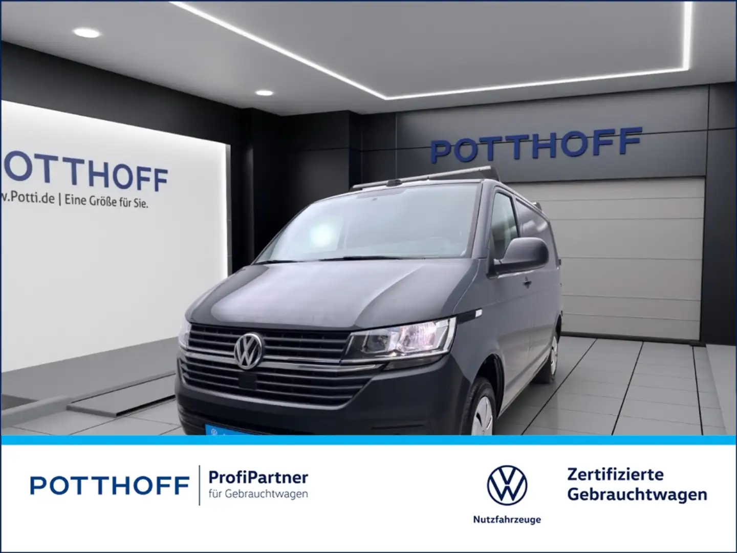 Volkswagen T6.1 Transporter Kasten 2.0 TDI ECO PROFI NAVI KAMERA AHK Gris - 1