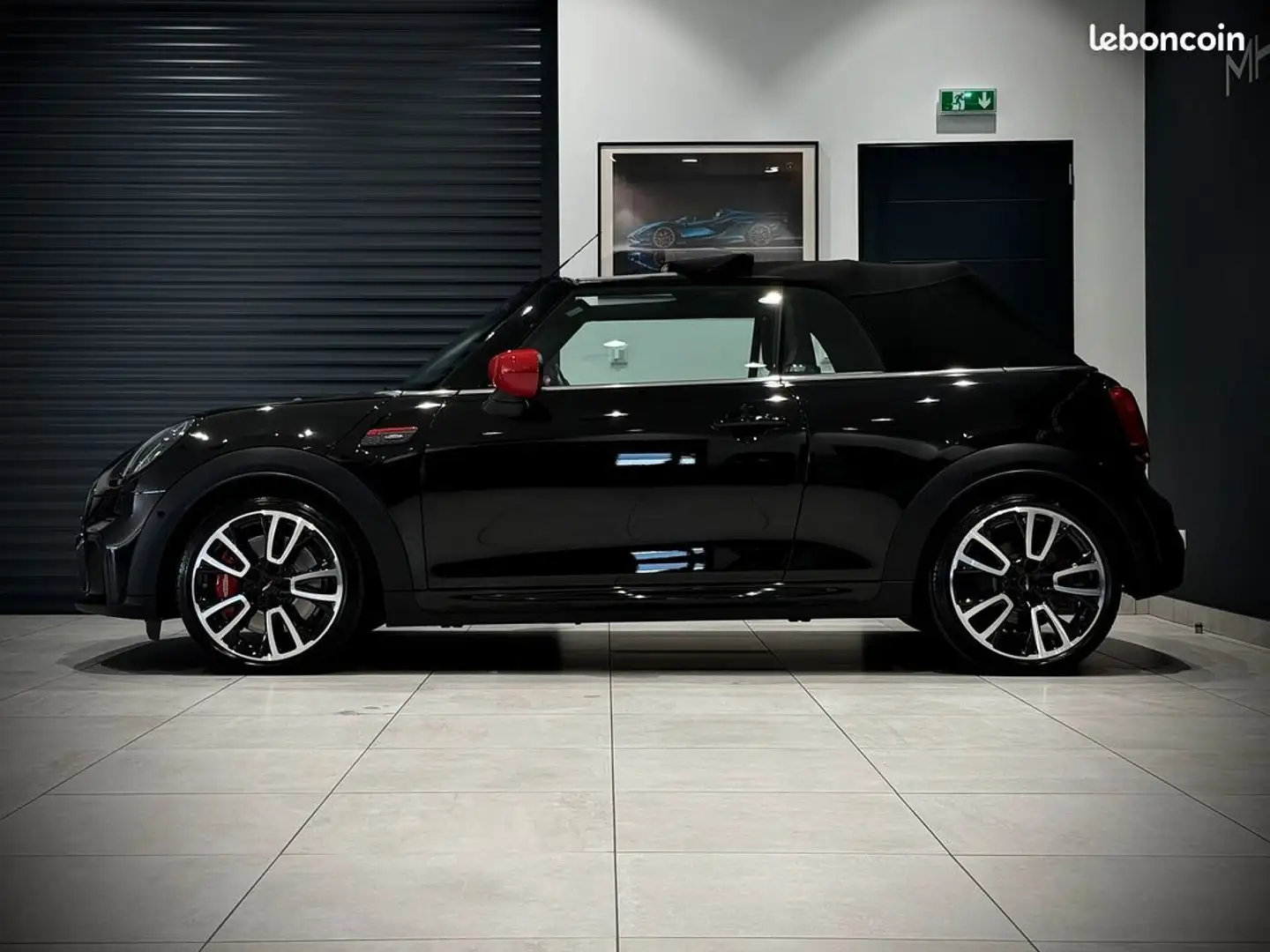 MINI One COOPER II CABRIOLET FACELIFT JOHN WORKS F57 (JCW) EDITION EXCLUSIVE 2.0i 231 CH BVA8 PACK BLACK HARMAN KARDON FULL LED SI Noir - 2