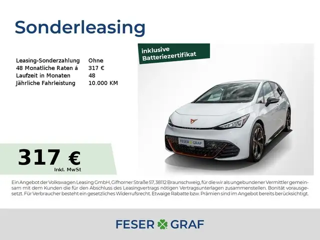 CUPRA Born electric 150 kW LED/RFK/NAVI/SHZ/FULL LINK