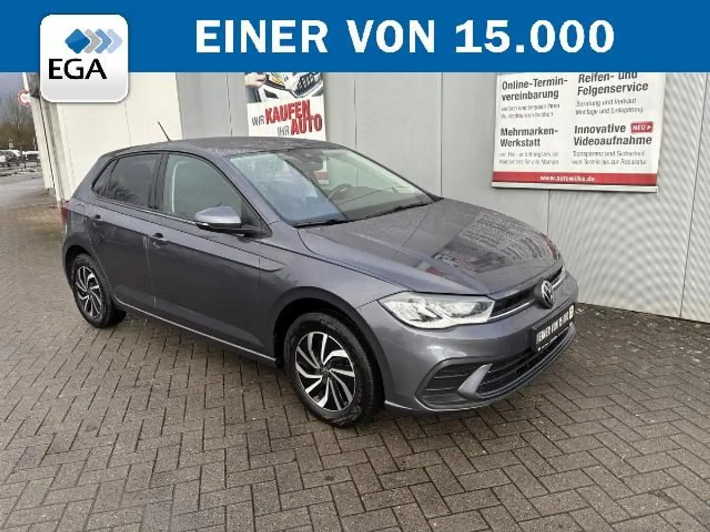 Volkswagen Polo 1.0 TSI Life*AUTOMATIK*KLIMA*CARPLAY*NAVI*K Grau - 2