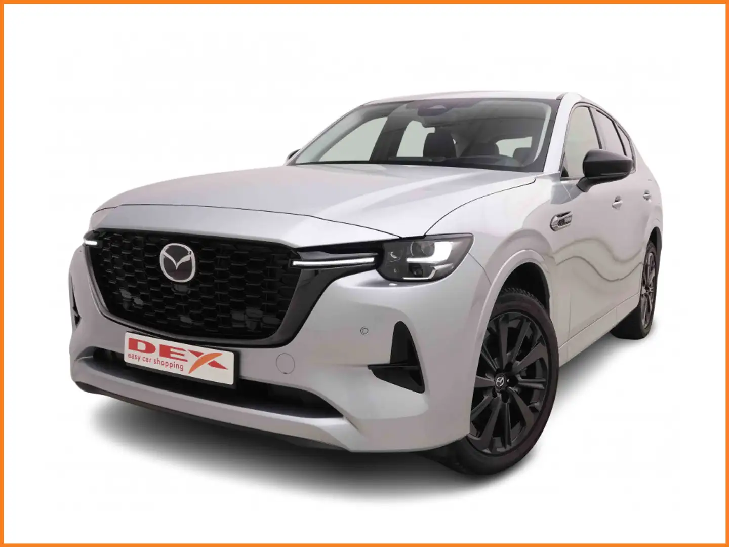 Mazda CX-60 2.5e-SkyActiv 328 PHEV AWD Homura + 12'3 Navi + Leather + LED + Virtual Cockpit + HUD + ... Argent - 1