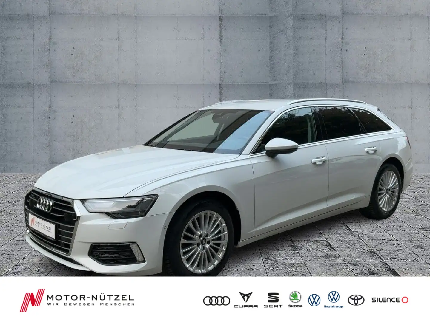 Audi A6 40 TDI QU S-TR DESIGN LED+NAVI+AHK+ACC Weiß - 1