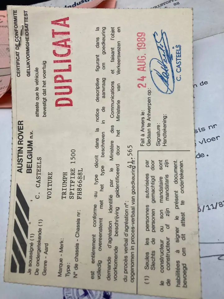 Triumph Spitfire, foto 3