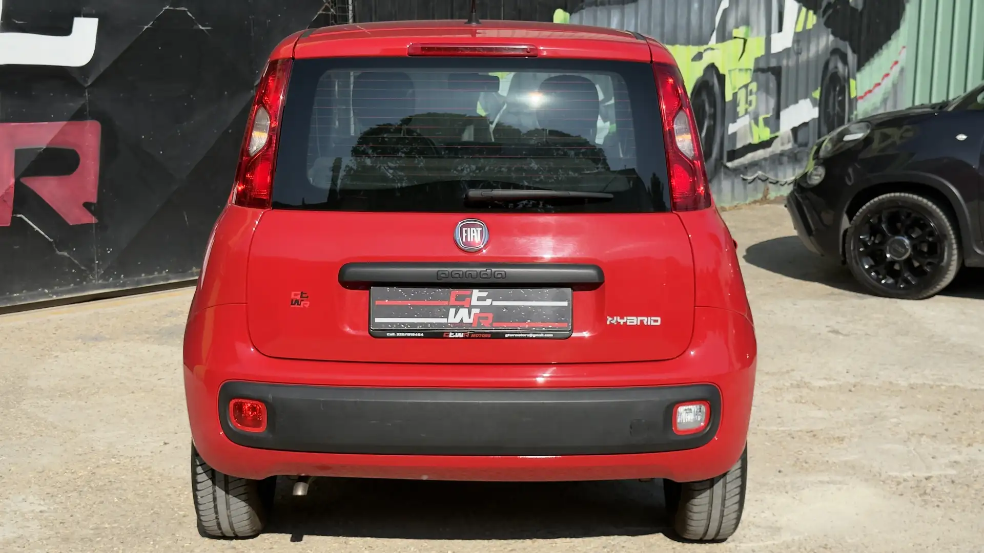 Fiat Panda Panda 1.0 firefly hybrid s Rouge - 2