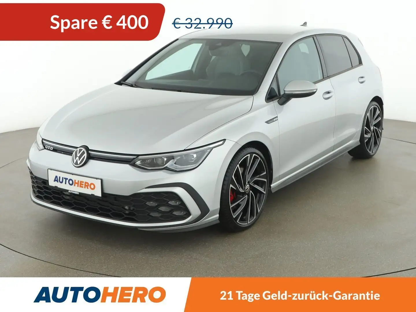 Volkswagen Golf 2.0 TDI GTD Aut. *ACC*SPUR*TOT*AHK*SITZBELÜFTUNG* Grau - 1