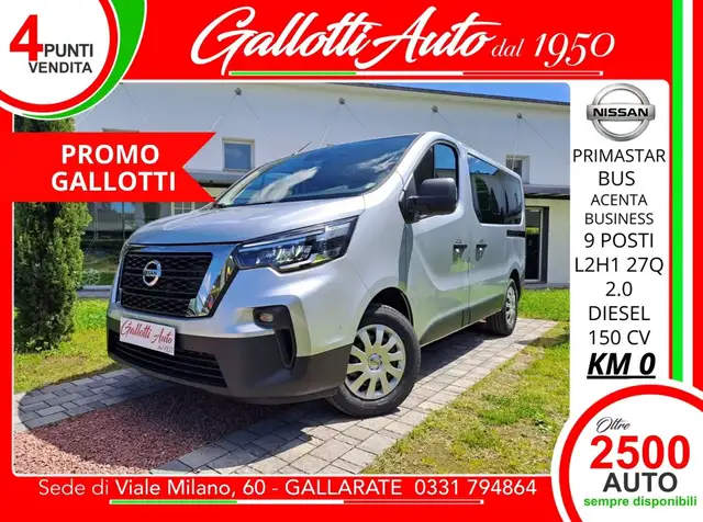 Nissan Primastar BUS 9 POSTI Acenta L2H1+IVA - PRMO GALLOTTI