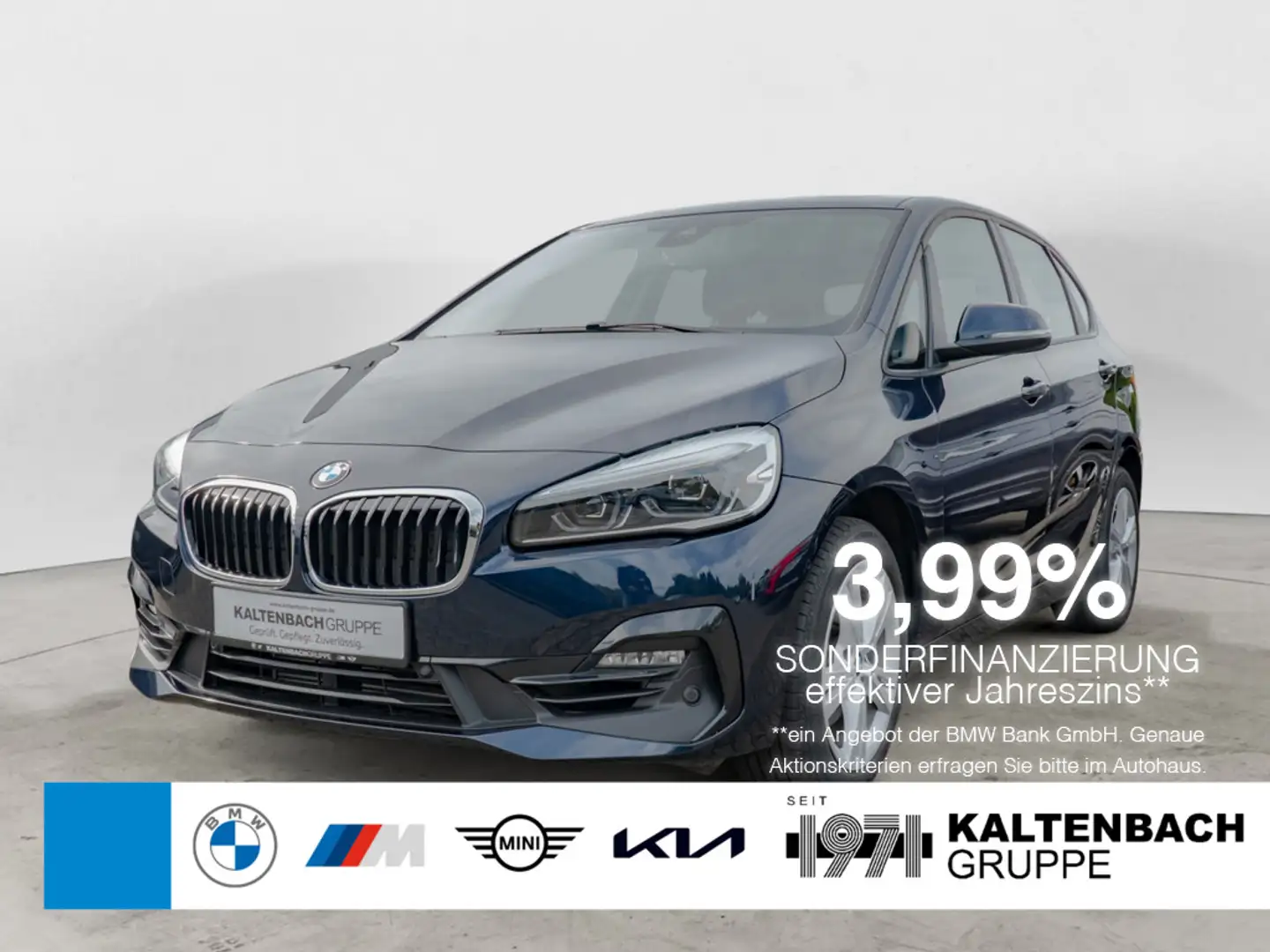 BMW 218 i Active Tourer Sport Line PANO AHK HUD Bleu - 1