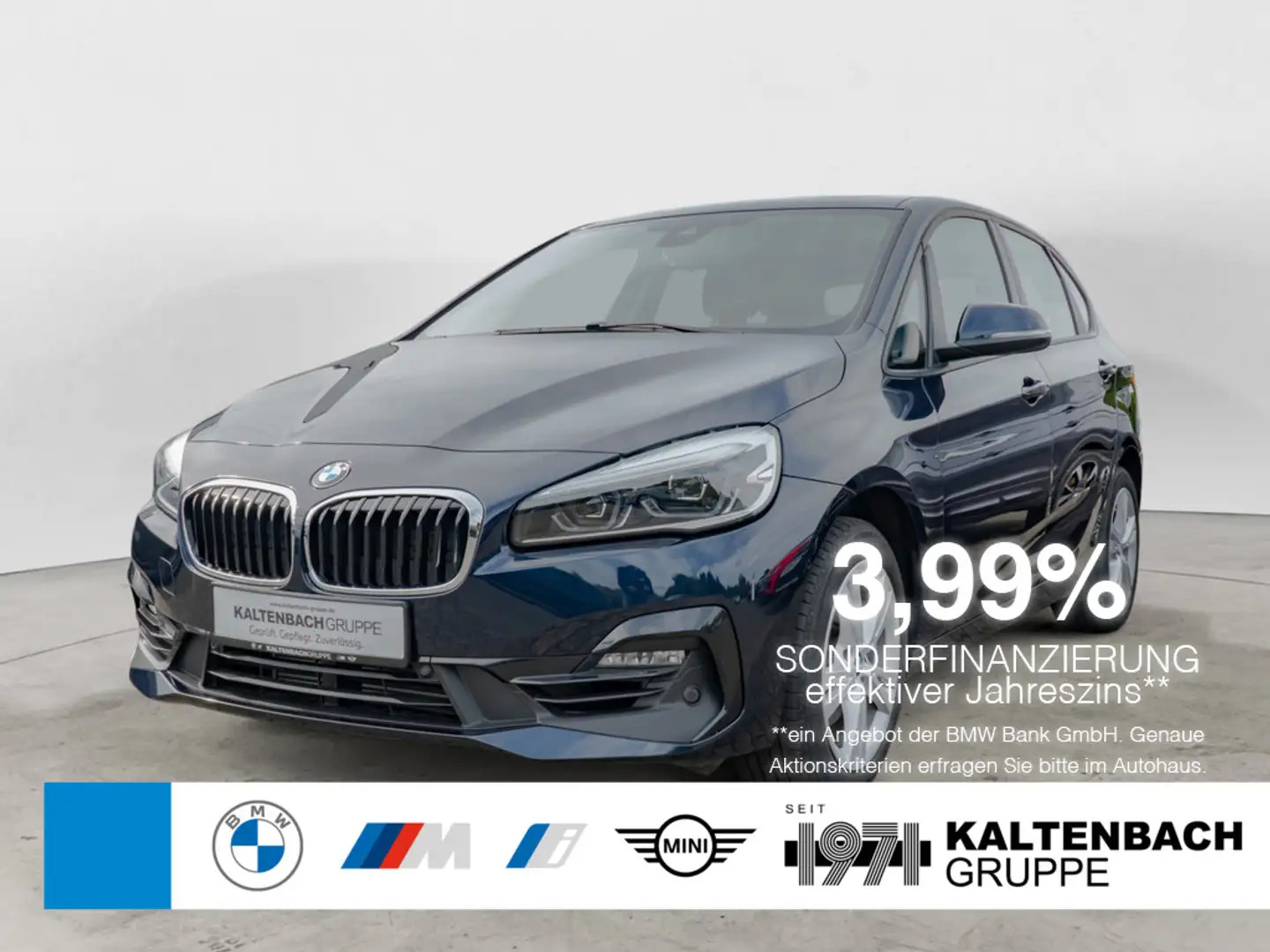 BMW 218 i Active Tourer Sport Line PANO AHK HUD Bleu - 1