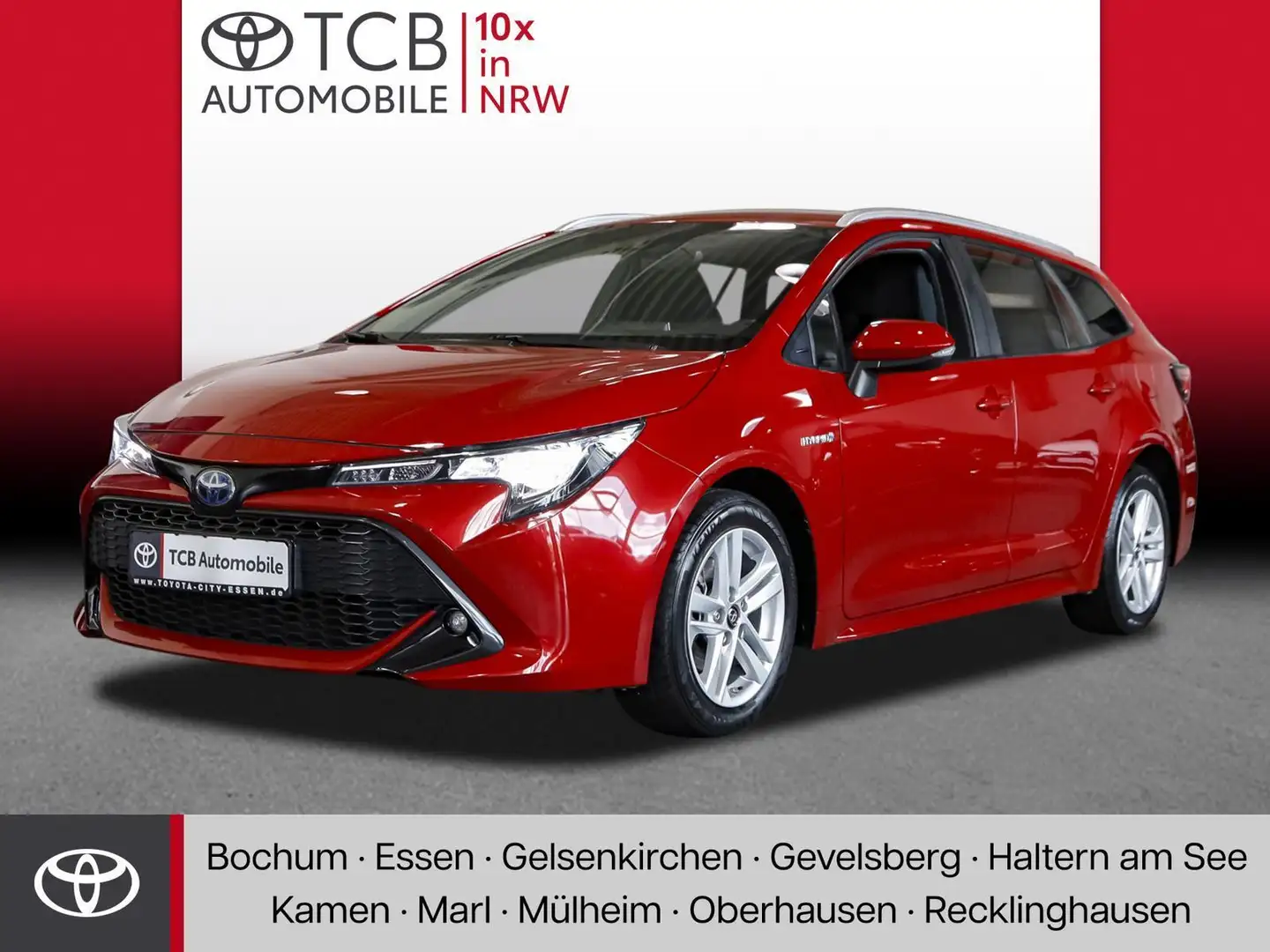 Toyota Corolla TS 1. 8 Hybrid Business  NAVI KLIMA SHZ LED Rood - 1