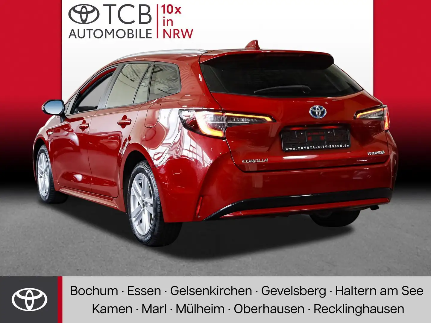 Toyota Corolla TS 1. 8 Hybrid Business  NAVI KLIMA SHZ LED Rood - 2