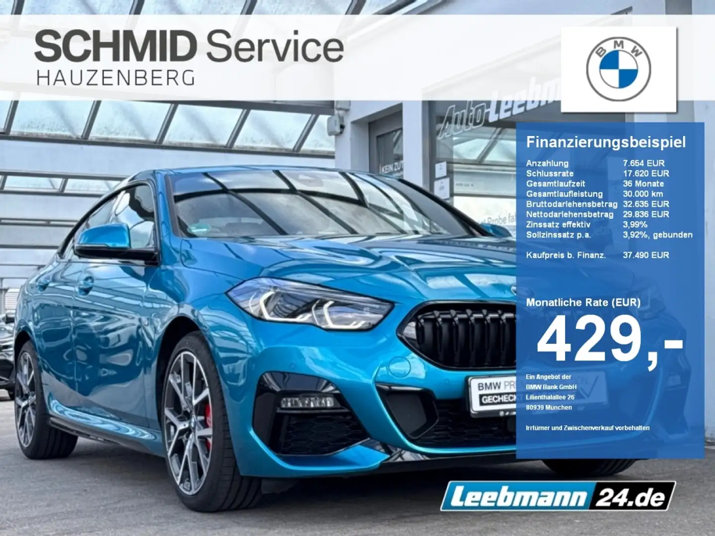 BMW 220 d Gran Coupé M-Sport-Pro GARANTIE bis 02/2029 Blau - 1