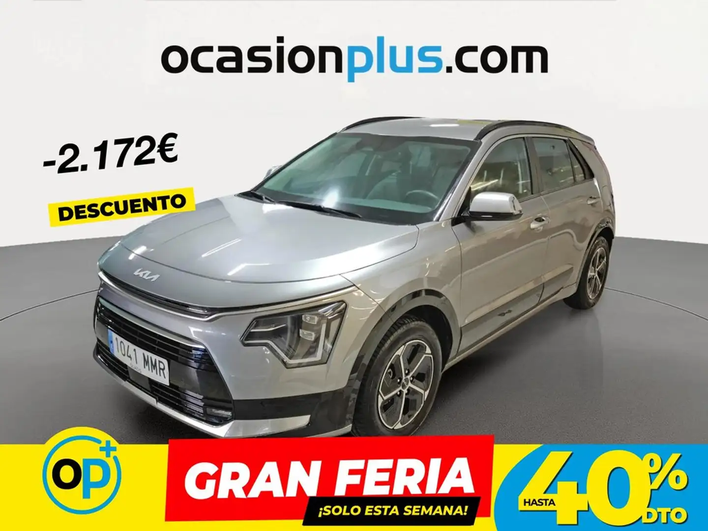 Kia Niro 1.6 HEV Drive 141 Gris - 1