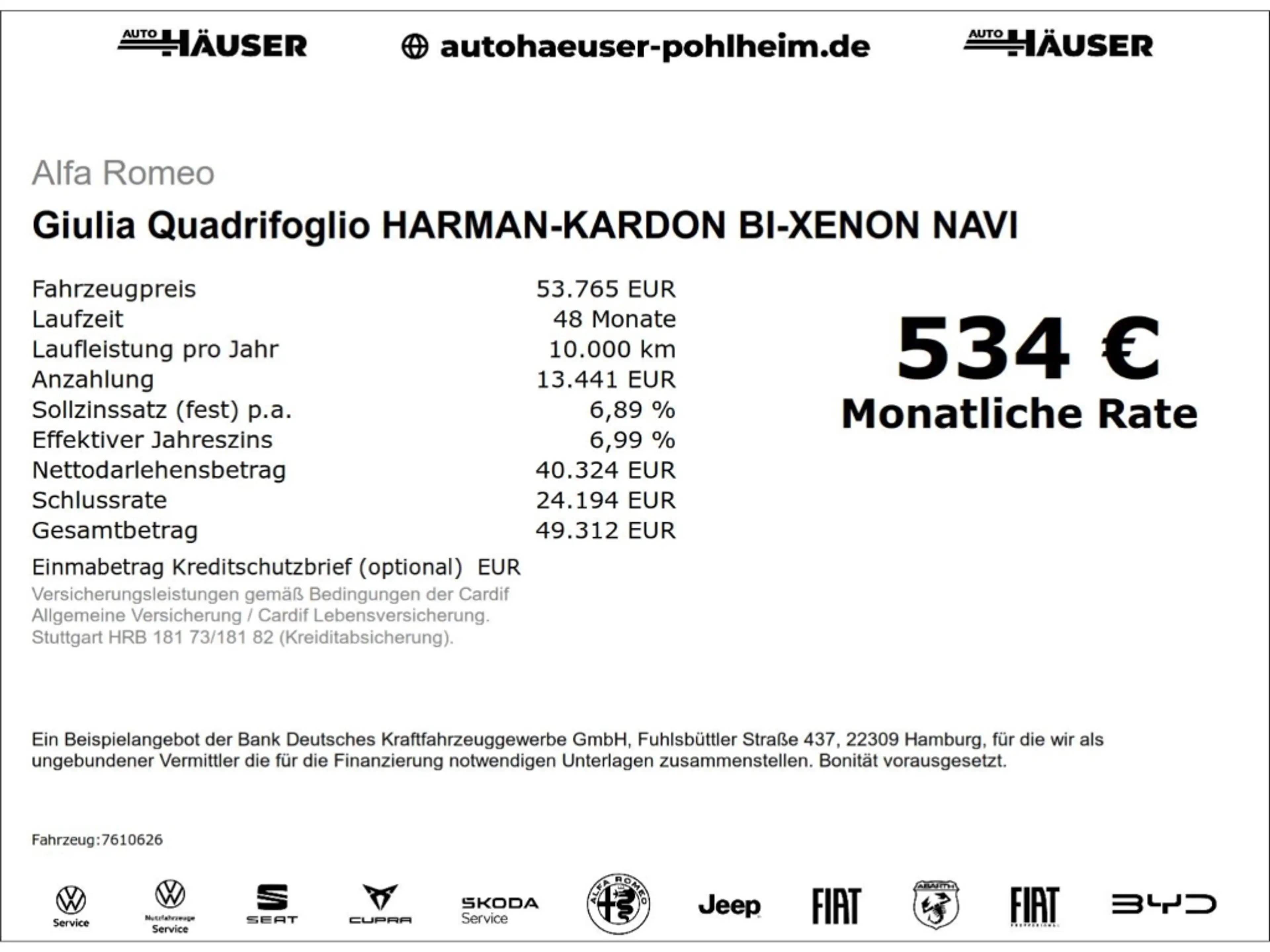 Alfa Romeo Giulia Quadrifoglio HARMAN-KARDON BI-XENON NAVI — photo 2
