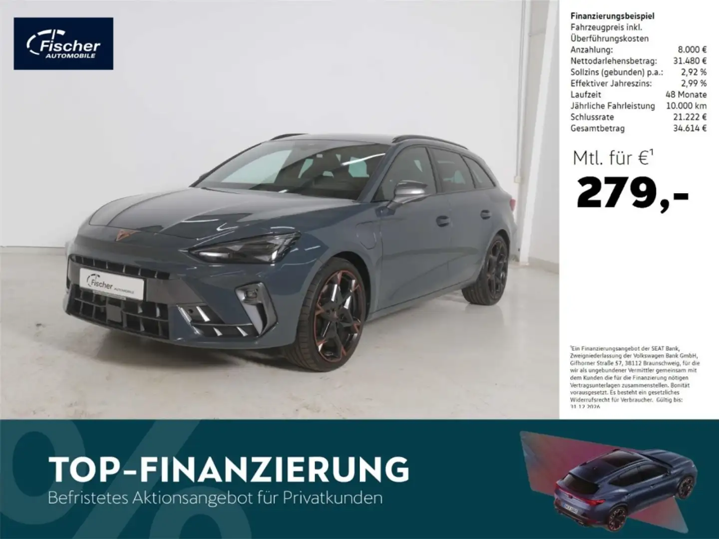 CUPRA Leon Sportstourer 1.5 eHybrid DSG VZ AHK/Memory Blau - 1