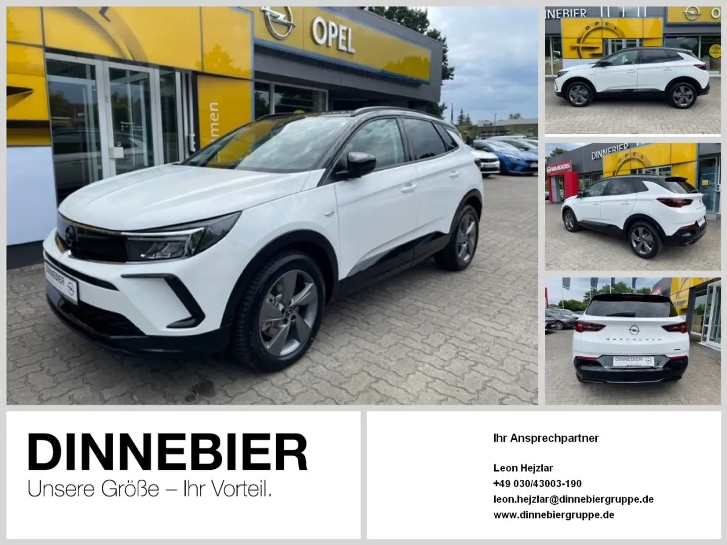 Opel Grandland PHEV GS 165kW AT8 S/S *NAVI*Park&Go*GJR* Weiß - 1