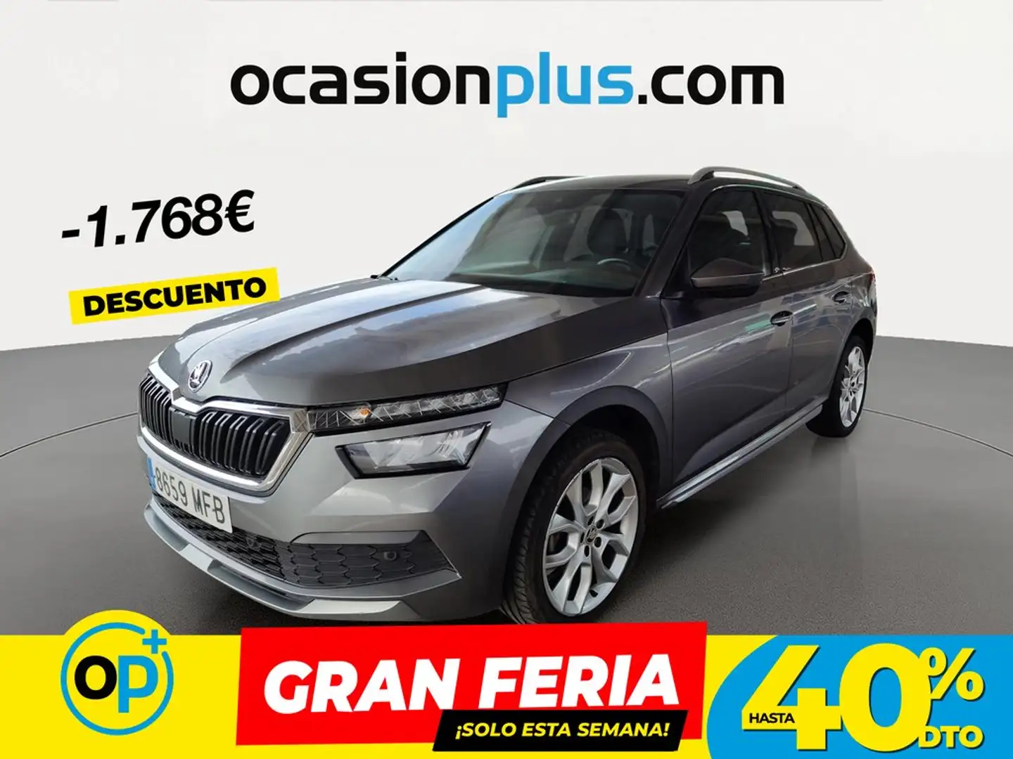 Skoda Kamiq 1.0 TSI Style 81kW DSG Gris - 1