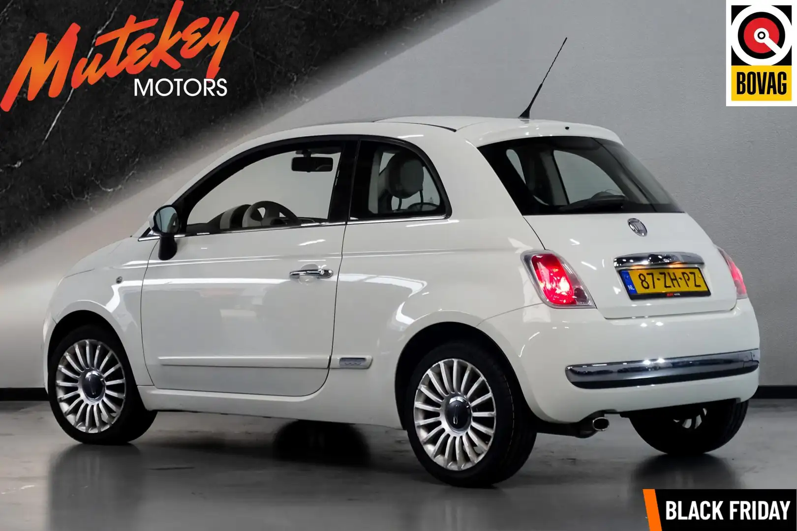 Fiat 500 1.4-16V Lounge | 101PK | Pano | Airco | compleet Weiß - 2