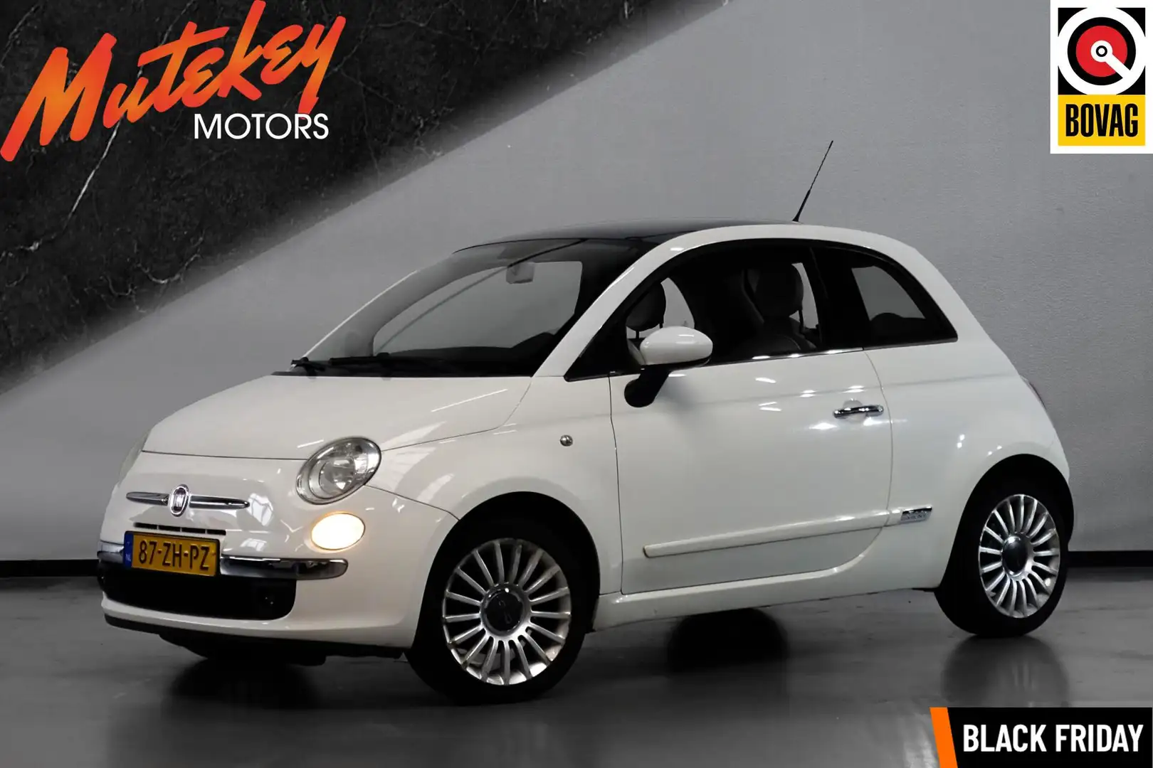 Fiat 500 1.4-16V Lounge | 101PK | Pano | Airco | compleet Weiß - 1