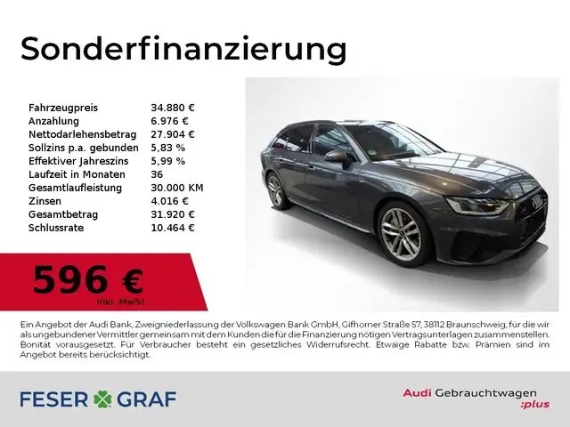 Audi A4 Avant S line 45 TFSI quattro S tronic AHK/ LED/ vi
