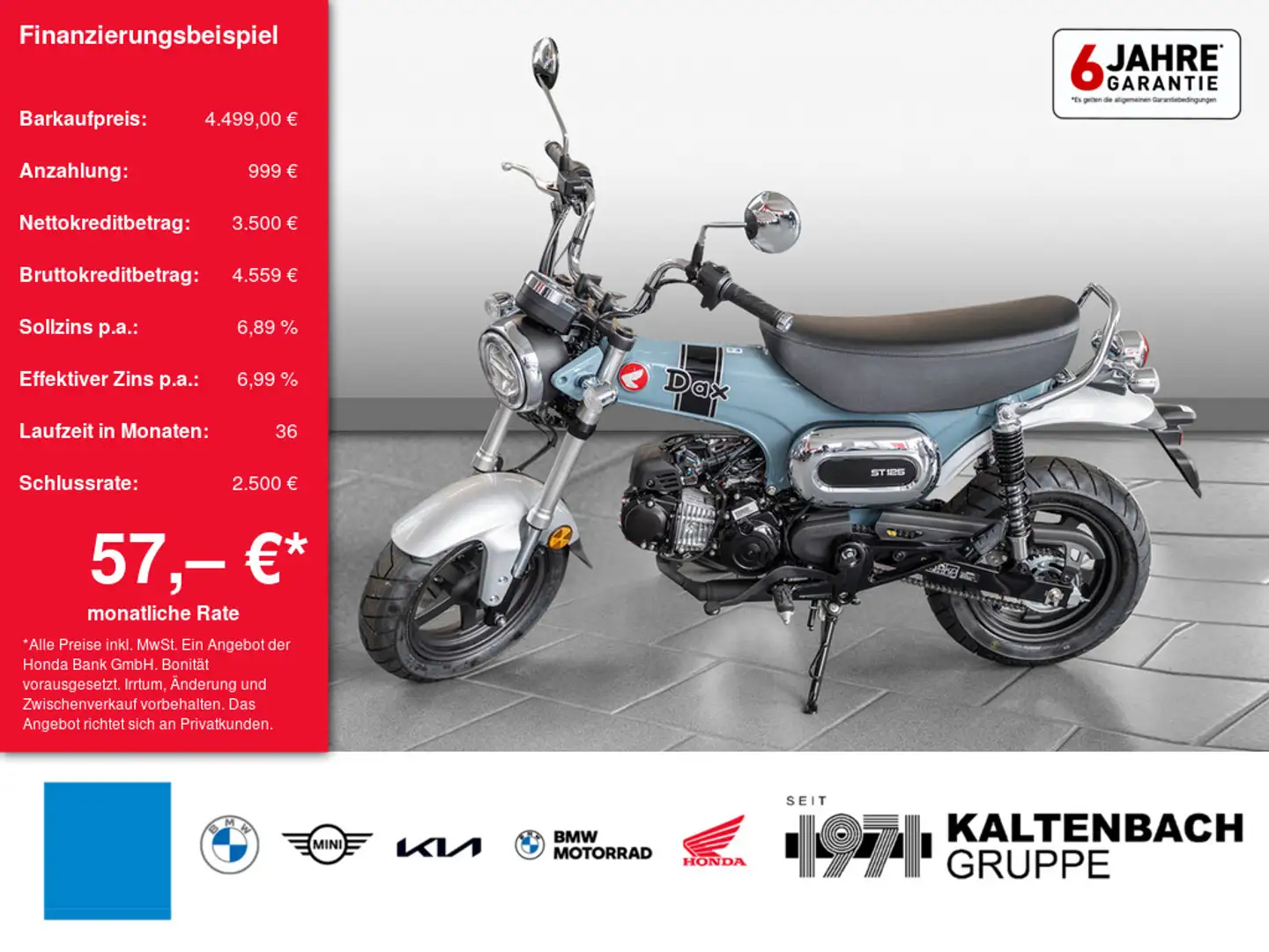 Honda DAX ST 125 LED SCHEINWERFER Gris - 1